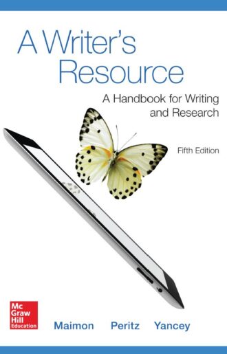 A Writers Resource A Handbook for Writing and Research 5th 5E