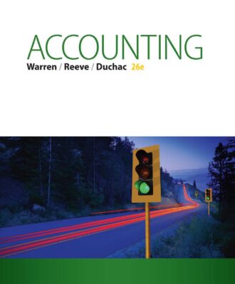 Accounting 26th 26E Carl Warren James Reeve