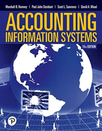 Accounting Information Systems 15th 15E Marshall Romney