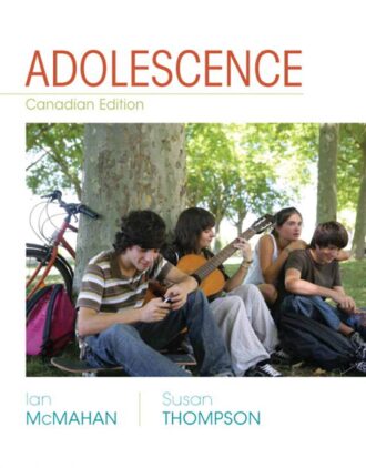 Adolescence Canadian Edition 15th 15E Ian McMahan