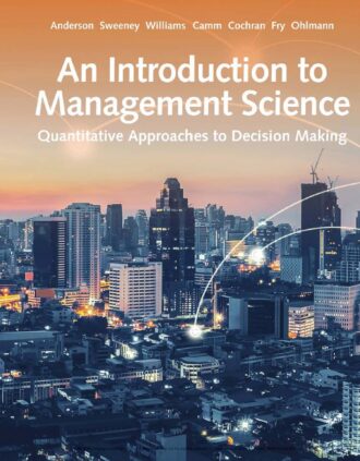 An Introduction to Management Science 15th 15E