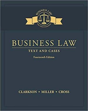 Business Law 14th 14E Kenneth Clarkson