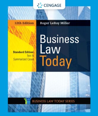 Business Law Today 12th 12E Roger LeRoy Miller