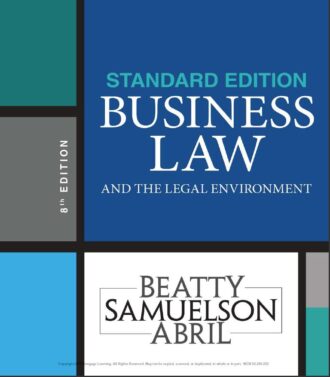 Business Law and the Legal Environment 8th 8E Jeffrey Beatty