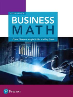 Business Math 11th 11E Cheryl Cleaves Margie Hobbs
