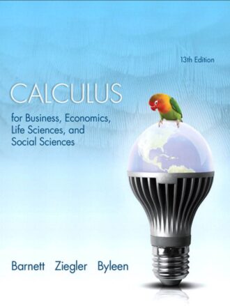 Calculus for Business Economics Life Sciences 13th 13E