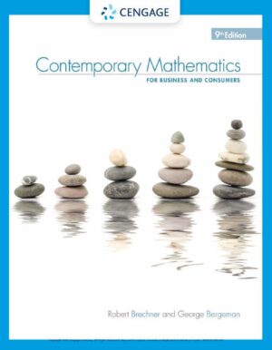 Contemporary Mathematics for Business and Consumers 9th 9E