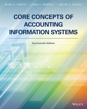 Core Concepts of Accounting Information Systems 14th 14E