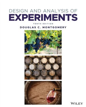 Design and Analysis of Experiments 10th 10E Douglas Montgomery