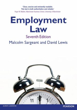 Employment Law 7th 7E Malcolm Sargeant David Lewis