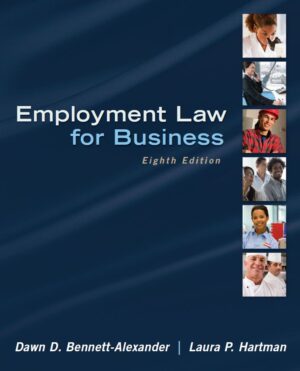 Employment Law for Business 8th 8E