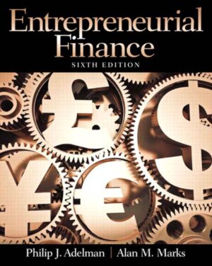 Entrepreneurial Finance 6th 6E Philip Adelman