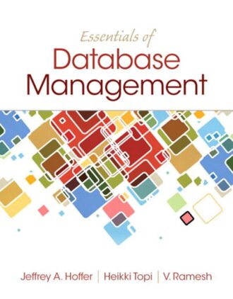 Essentials of Database Management 1st 1E Jeffrey Hoffer