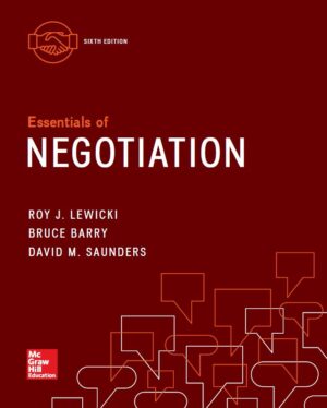 Solution Manual Essentials of Negotiation 6th 6E