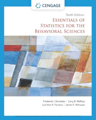 Essentials of Statistics for the Behavioral Sciences 10th 10E