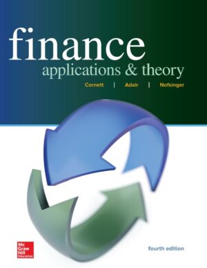 Finance; Applications and Theory 4th 4E