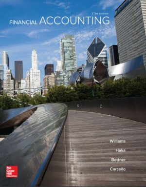 Financial Accounting 17th 17E Jan Williams