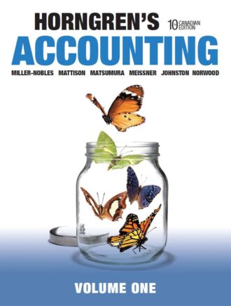 Horngren's Accounting Volume 1 10th 10E
