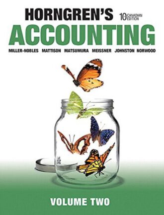Horngren’s Accounting Volume 2 10th 10E