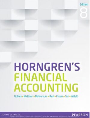 Horngren's Financial Accounting 8th 8E
