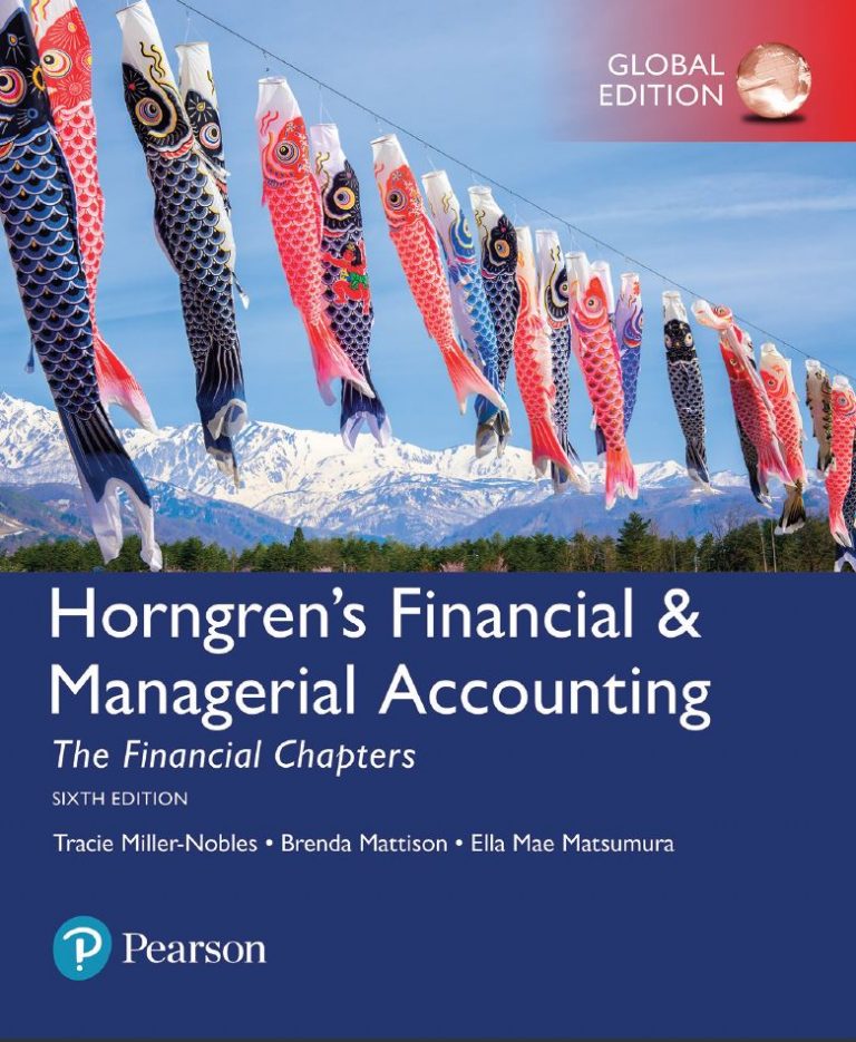 Horngren's Financial And Managerial Accounting 6th 6E PDF EBook Download