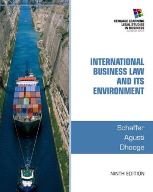 International Business Law and Its Environment 9th 9E