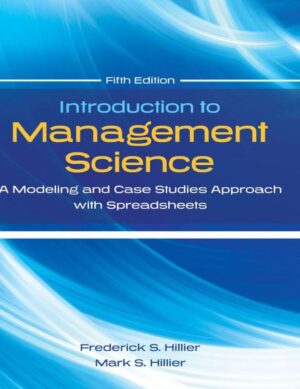 Solution Manual Introduction to Management Science 5th 5E