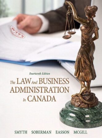 The law and business administration in Canada 14th 14E