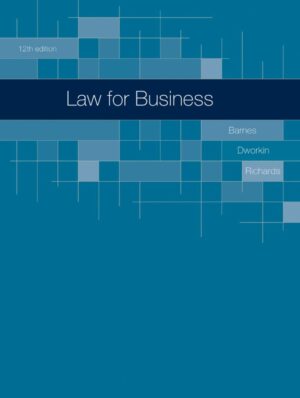 Law for Business 12th 12E James Barnes