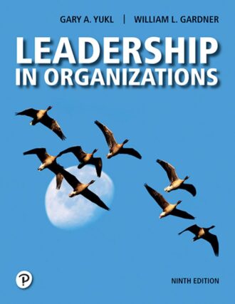 Leadership in Organizations 9th 9E Gary Yukl