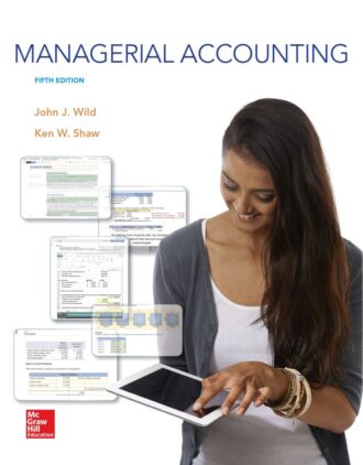 Managerial Accounting 5th 5E John Wild