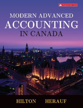 Modern Advanced Accounting in Canada 8th 8E