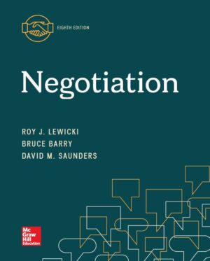 Negotiation 8th 8E Roy Lewicki Bruce Barry