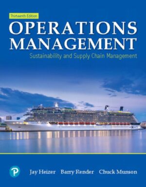 Operations Management Sustainability and Supply Chain Management 13th 13E