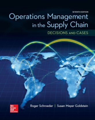 Operations Management in the Supply Chain 7th 7E