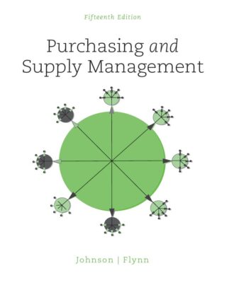 Purchasing and Supply Management 15th 15E