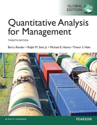 Solution Manual Quantitative Analysis for Management 12th 12E