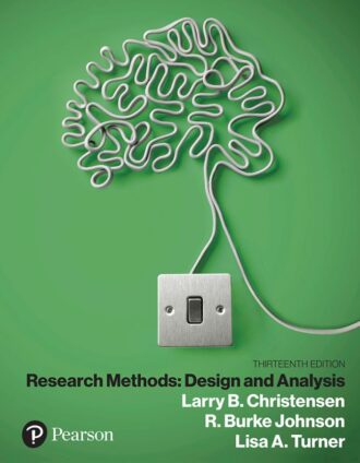 Research Methods Design and Analysis 13th 13E Larry Christensen