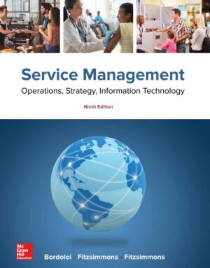 Service Management Operations Strategy Information Technology 9th 9E