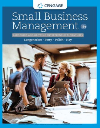 Small Business Management 19th 19E Justin Longenecker