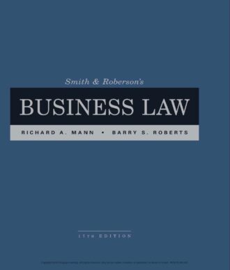Smith and Roberson's Business Law 17th 17E