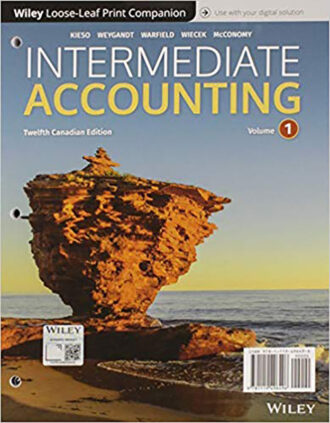Solution Manual Intermediate Accounting Volume 1 12th 12E Donald Kieso
