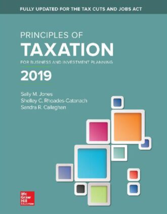 Solution Manual Principles of Taxation 2019 Edition Sally Jones