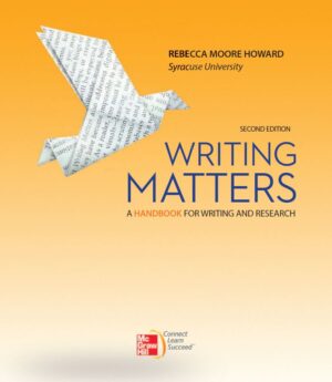 Writing Matters A Handbook for Writing and Research 2nd 2E