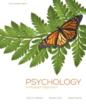 Psychology A Modular Approach 16th 16E John Mitterer
