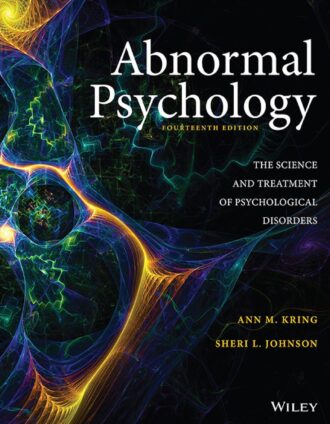 Abnormal Psychology 14th 14E Ann Kring Sheri Johnson