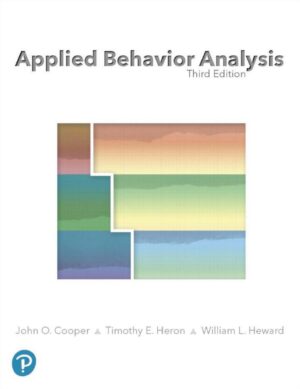 Applied Behavior Analysis 3rd 3E John Cooper