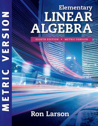 Elementary Linear Algebra 8th 8E Metric Version