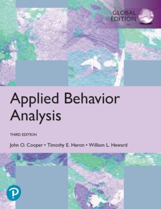 Applied Behavior Analysis 3rd 3E John Cooper