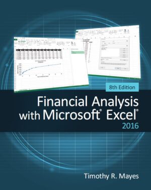 Financial Analysis with Microsoft Excel 2016 8th 8E